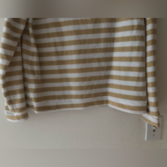 Dudley Stephens Boatneck Pullover Sweater in Natural Blush Stripe Size Large. - Picture 13 of 16